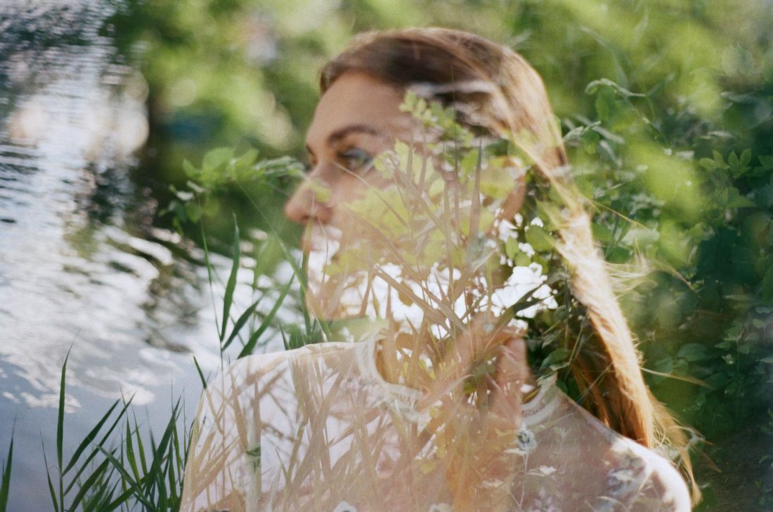 Photograph by @35mm_bora — Green reflection of life